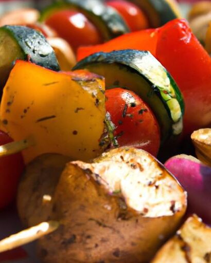 Sizzling Skewers: Grilled Halloumi Meets Garden Veggies