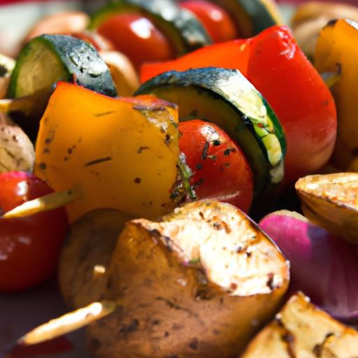 Sizzling Skewers: Grilled Halloumi Meets Garden Veggies