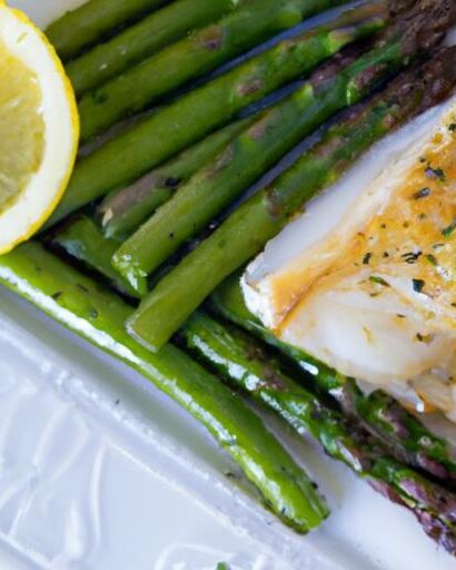Zesty Baked Lemon Cod with Asparagus: A Fresh Delight