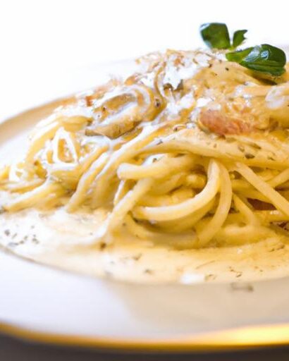 Fettuccine Alfredo Meets Spaghetti: A Creamy Pasta Fusion