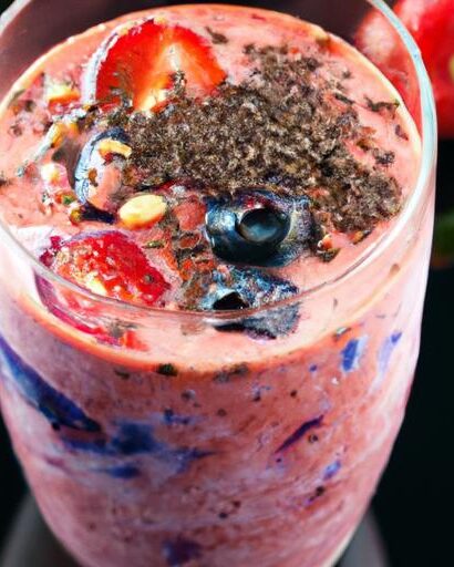 Berry Blast Protein Smoothie: Power Up with Natural Energy