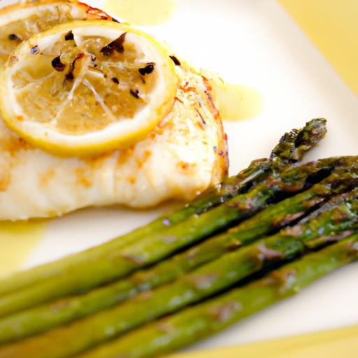 Zesty Baked Lemon Cod with Asparagus: A Fresh Delight