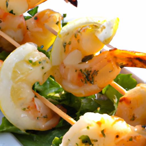 Zesty Lemon Garlic Shrimp Skewers: Easy Flavorful Delight