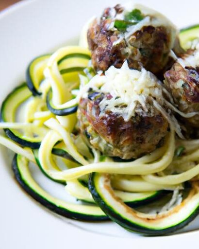 Savor Keto Meatballs with Zucchini Noodles: A Low-Carb Delight