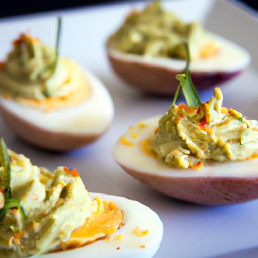 Creamy Twist: Deviled Eggs with Avocado Delight Recipe