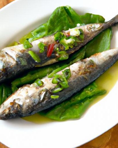 Sizzle & Spice: Grilled Sardines with Zesty Green Chile Sauce