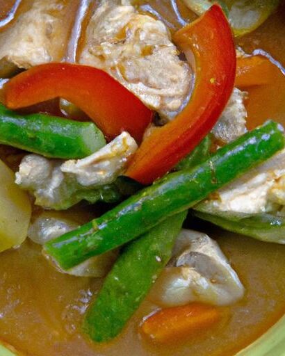 Tropical Delight: Coconut Curry with Chicken and Veggies