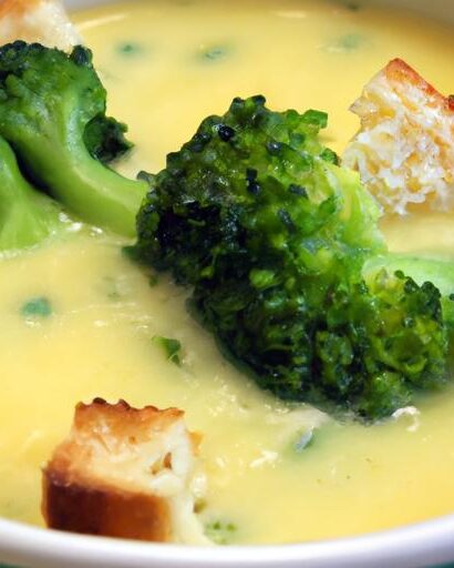 Velvety Broccoli Cheddar Soup: Comfort in a Bowl Delight