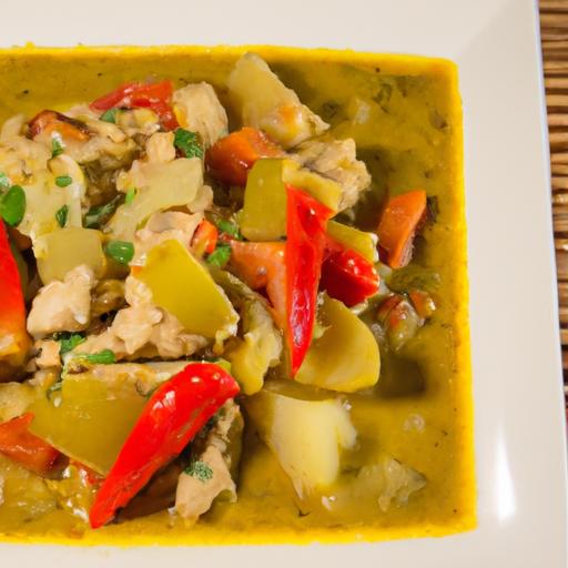 Tropical Delight: creamy Coconut Curry with Chicken & Veggies