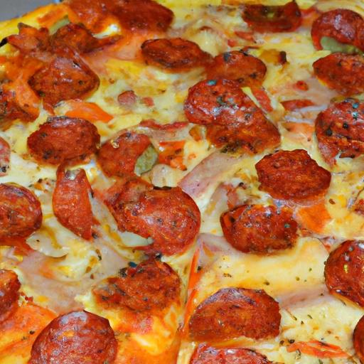 Big Sausage Pizza: A savory Slice of Ultimate Flavor