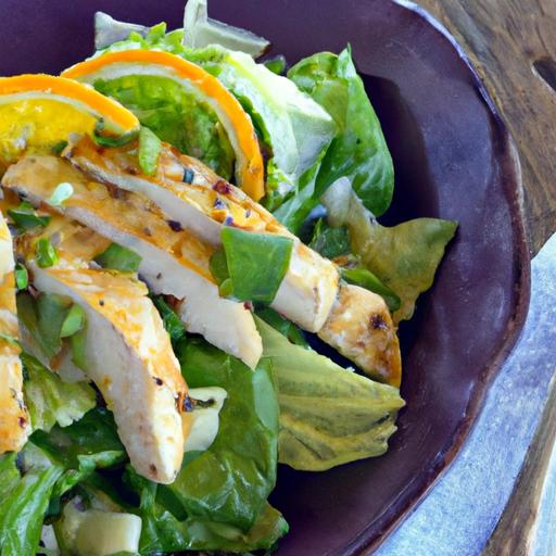 Zesty Grilled Chicken Salad with Fresh Lemon Vinaigrette
