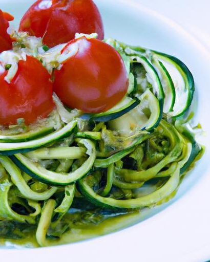 Zucchini Noodles with Pesto & Cherry Tomatoes: A Fresh Twist