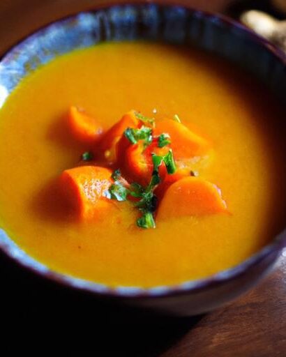 Slow Cooker Carrot & Crystalized Ginger Soup Recipe Delight