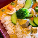Tropical Delight: Chicken Coconut Curry with Fresh Veggies
