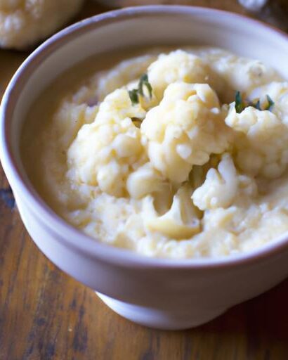 Creamy Cauliflower & Cheese Soup: Comfort in a Bowl