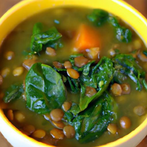 Hearty Lentil and Spinach Soup: Nutritious Comfort Bowl