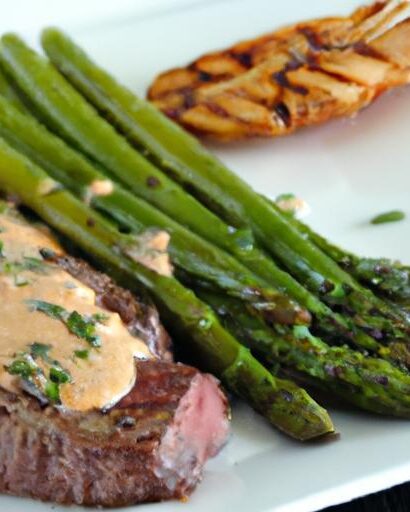 Savor Garlic Butter Steak with Crispy Asparagus Delight