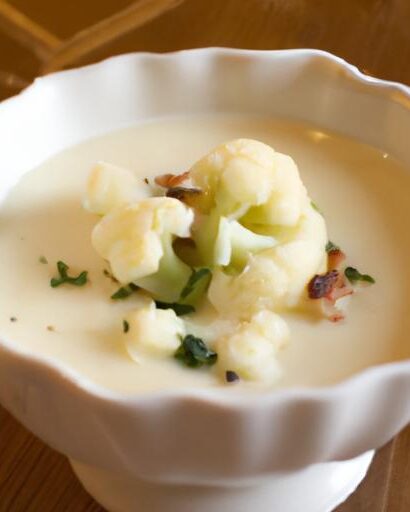 Creamy Cauliflower and Cheese Soup: Comfort in a Bowl
