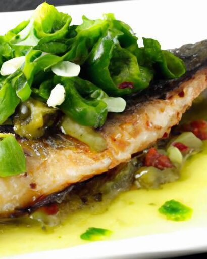 Sizzling Grilled Sardines with Zesty Green Chile Sauce