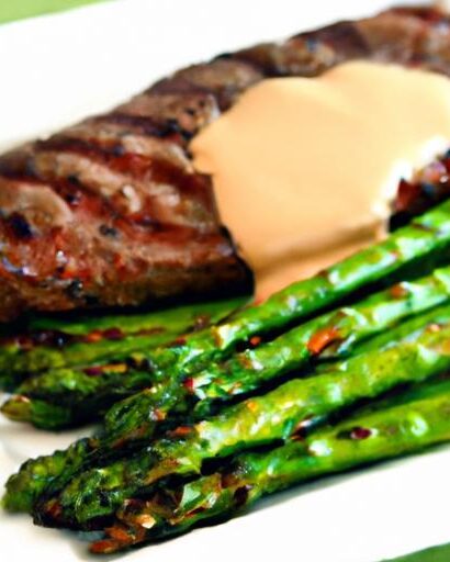 Savor Garlic Butter Steak with Tender Asparagus Delight
