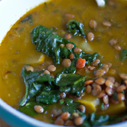 Hearty Lentil and Spinach Soup: Nutritious Comfort Bowl
