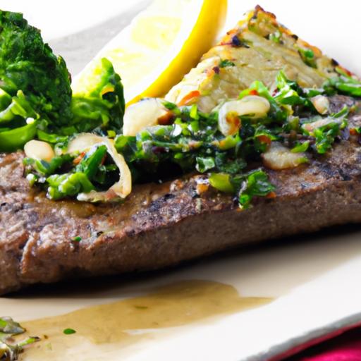 Savor the flavor: Grilled Steak with Zesty Chimichurri Sauce