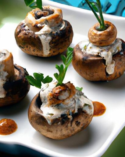 Creamy Delights: The Art of Stuffed Mushrooms with Cream Cheese