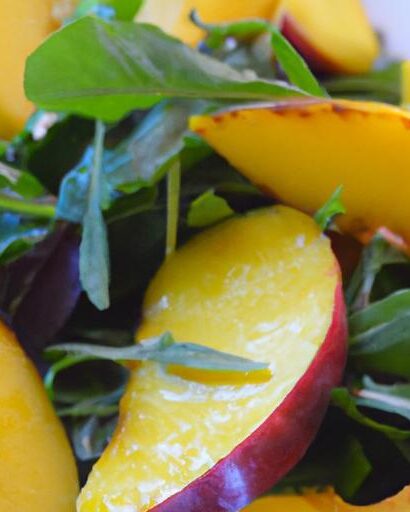 Savor Summer: Grilled Peach Salad with Peppery Arugula