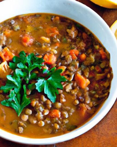 Hearty Lentil & Vegetable Soup: Nutritious Comfort Dish