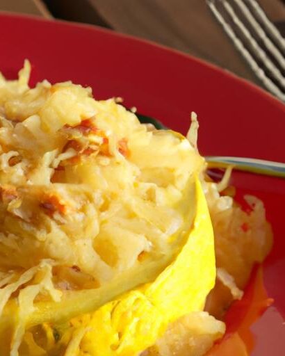 Spaghetti Squash with Meat Sauce: A Healthy Twist on Classics