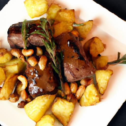 Savor Garlic butter Steak Bites with Crispy Golden Potatoes