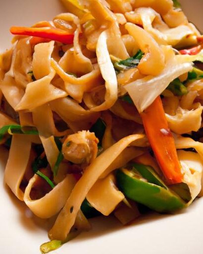 Street Style Thai Drunken Noodles: A Flavorful Adventure