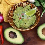 Crunchy Delight: Guacamole Paired Perfectly with Veggie Slices