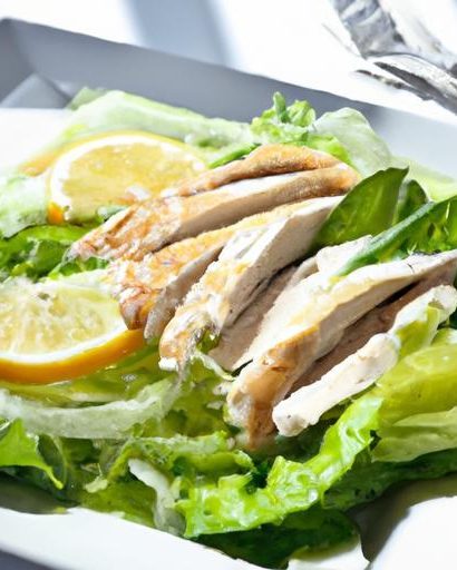 Zesty Grilled Chicken Salad with Tangy Lemon Vinaigrette Twist