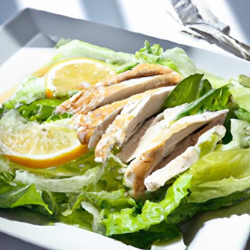 Zesty Grilled Chicken Salad with Tangy Lemon Vinaigrette Twist