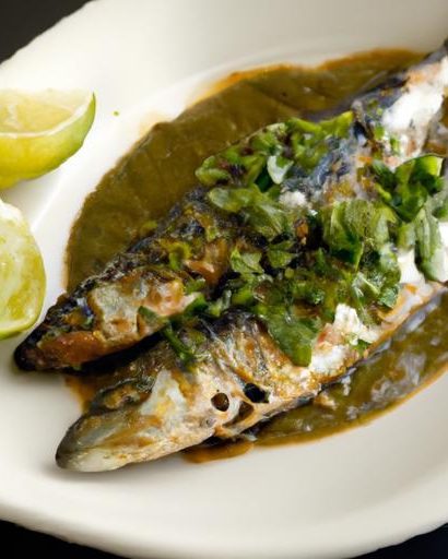Savor the Spice: Grilled Sardines with Zesty Green Chile Sauce
