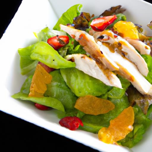 Zesty Grilled Chicken Salad with Tangy Lemon Vinaigrette Twist