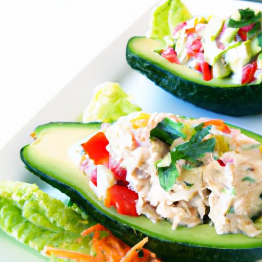 Fresh & Flavorful: Tuna Salad Stuffed Avocado Delight