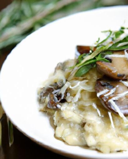 Savor the Creamy Comfort of Classic Mushroom Risotto