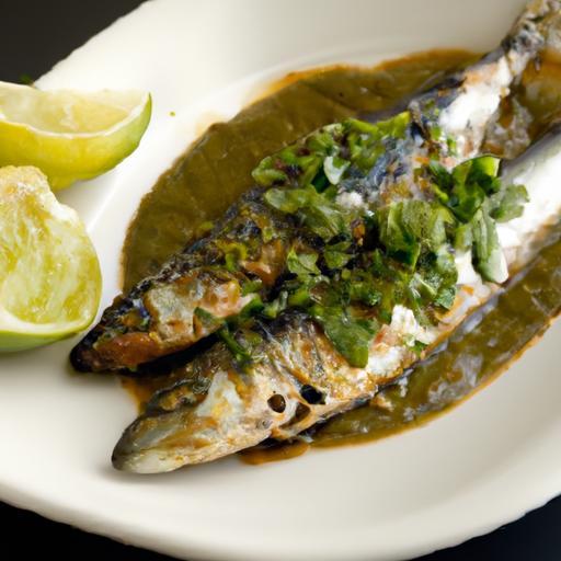 Savor the Spice: Grilled Sardines with Zesty Green Chile Sauce