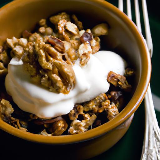 Sweet Harmony: Greek Yogurt with Honey and Crunchy Walnuts