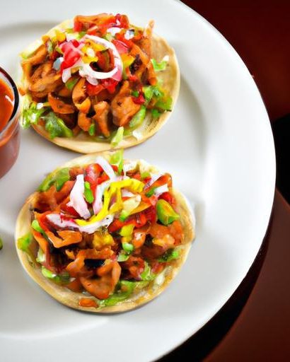 Savor the Zesty Delight of Chicken Tinga Tostadas Today