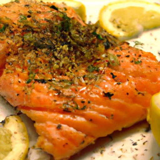 Zesty Baked Lemon Herb Salmon: A Flavorful Healthy Delight