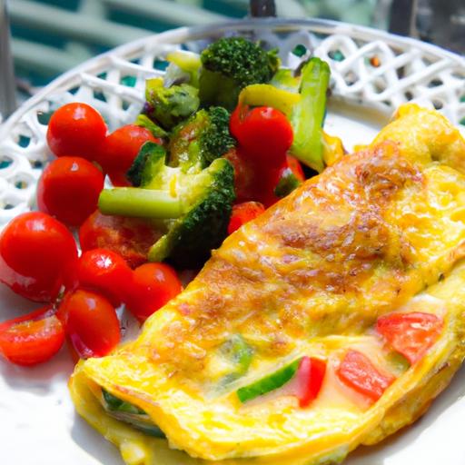 Brighten Your⁣ Breakfast with a Veggie-Packed Omelette
