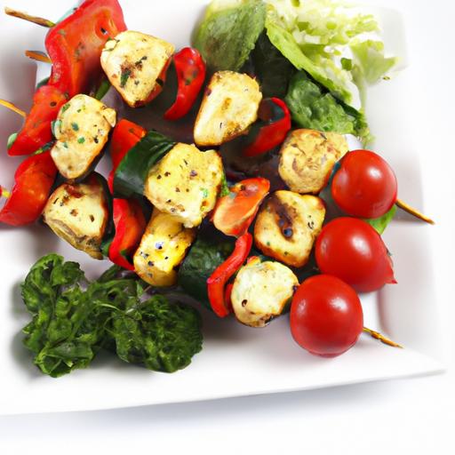 Sizzling Grilled Halloumi & Veggie Skewers: A Flavor Feast
