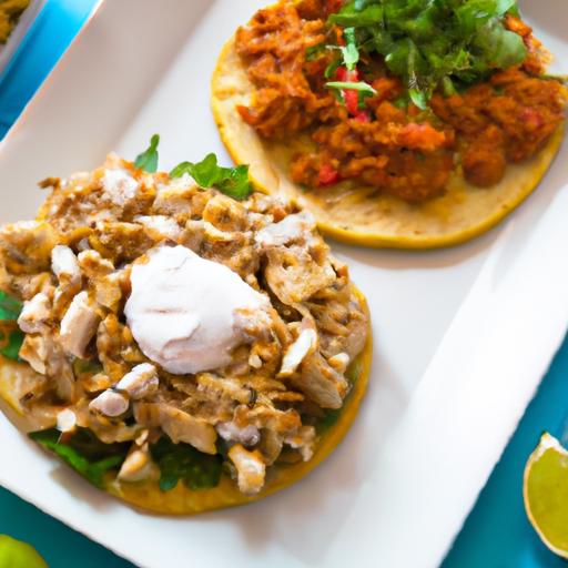 Savor the Zesty Delight of chicken Tinga Tostadas Today