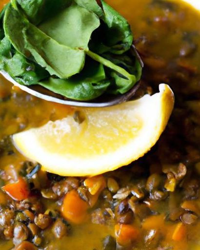 Hearty Lentil and Spinach Soup: A Nutritious Delight