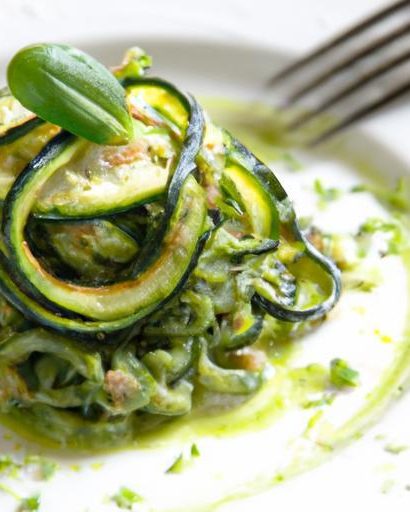 Twist on Tradition: Zucchini Noodles with Fresh Pesto Flair