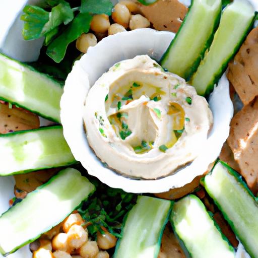Refreshing Cucumber and Hummus Bites: A Healthy Snack Idea